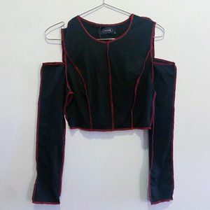 CIDER Girl Power Stitching Top